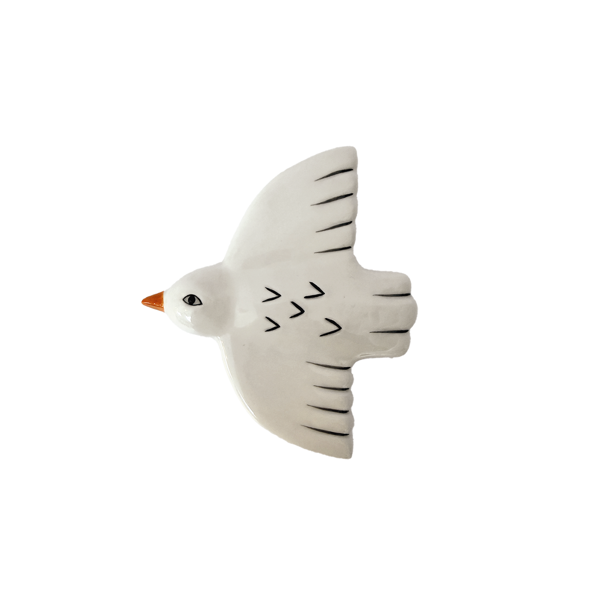PRE ORDER Small white bird wall decoration