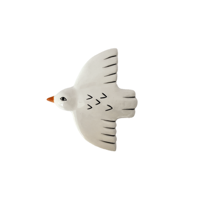 PRE ORDER Small white bird wall decoration