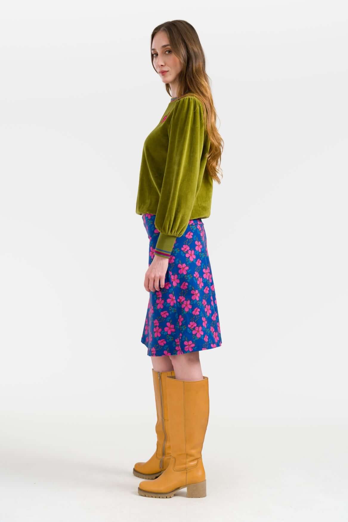 Eden-print A-lijn rok