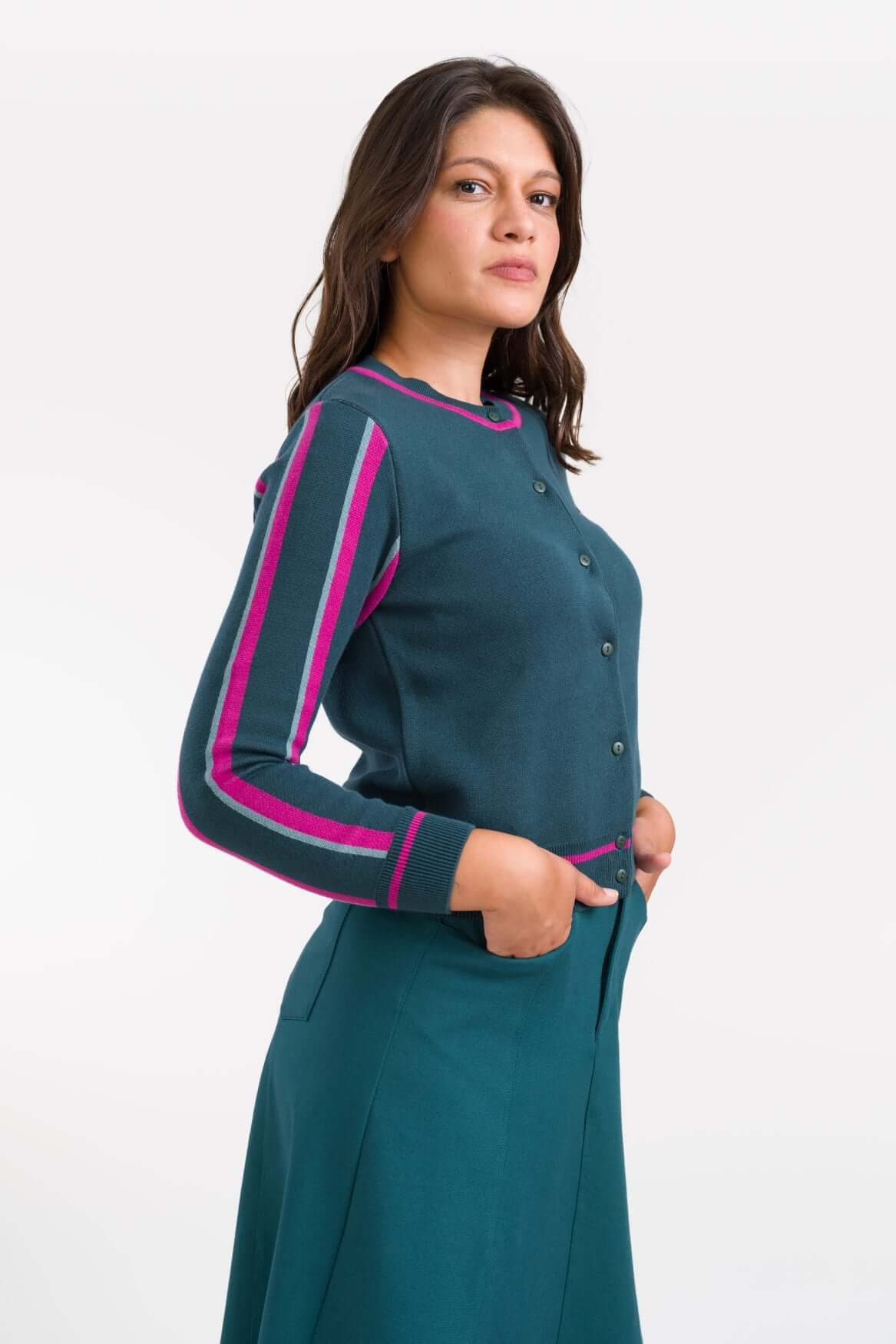 Cardigan Jade Line Knitwear - SoMuch Fashion