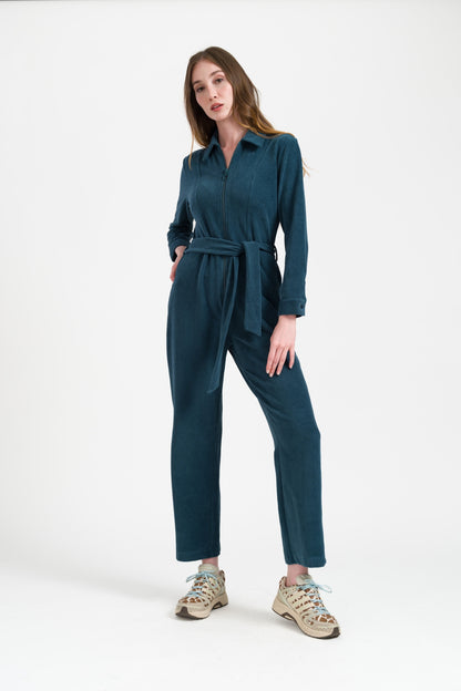 Ginger Jumpsuit Rib Velour