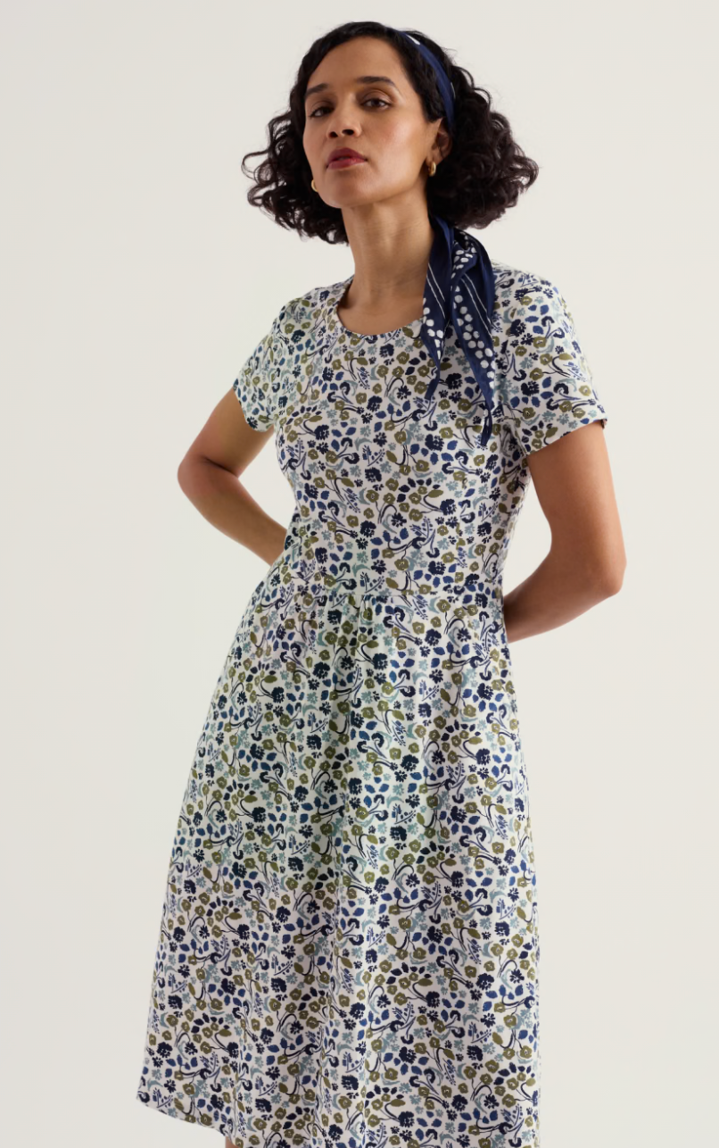 April Dress-Beach Blooms Chalk