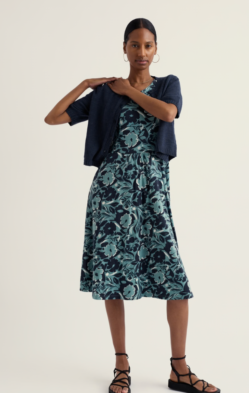 April Dress-Summer Shadows Sardine