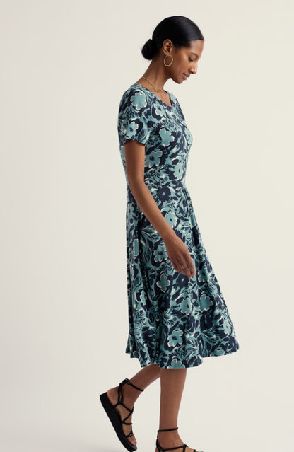April Dress-Summer Shadows Sardine
