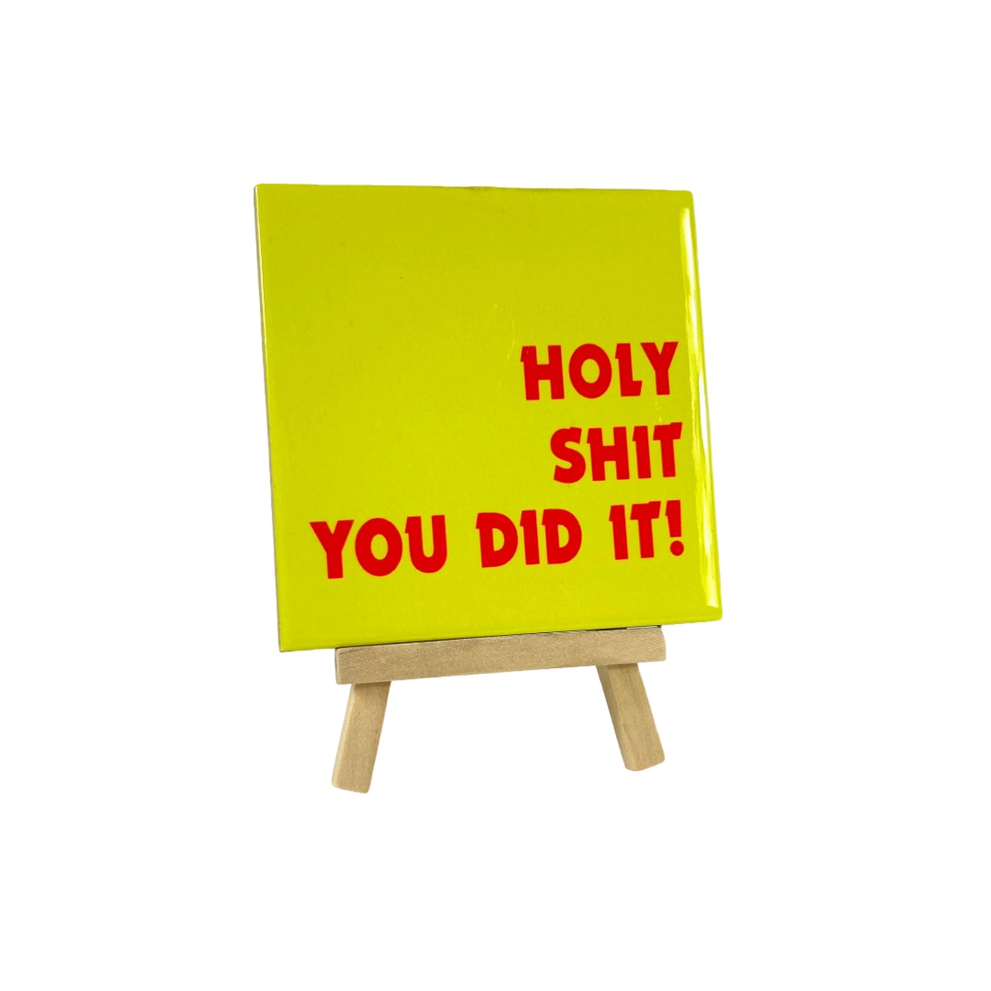 Tegeltje Holy Shit -You did it!