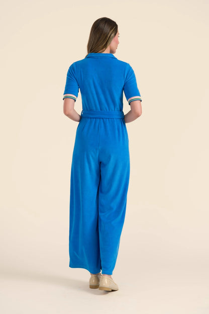 Bella Jumpsuit Zipper  Blue