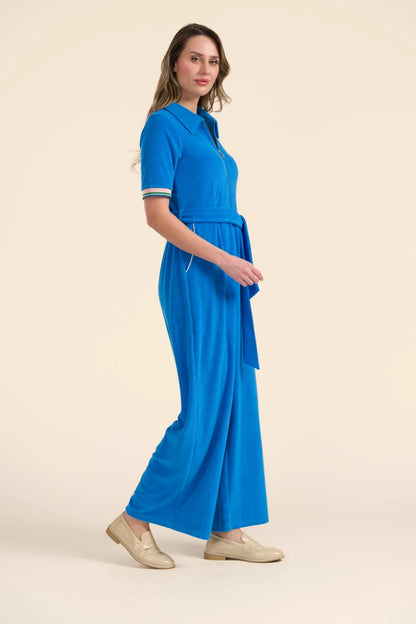 Bella Jumpsuit Zipper  Blue