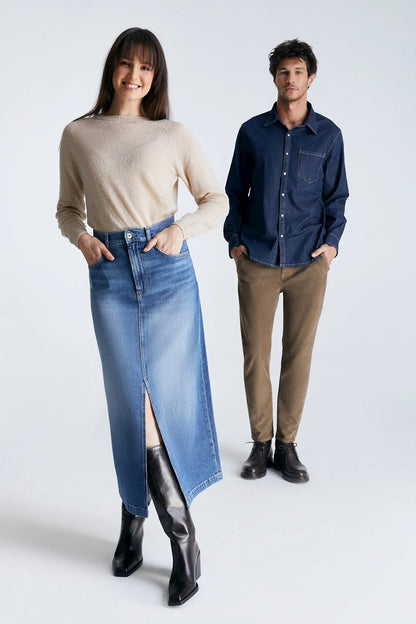 Valerie Denim Skirt   Medium Blue