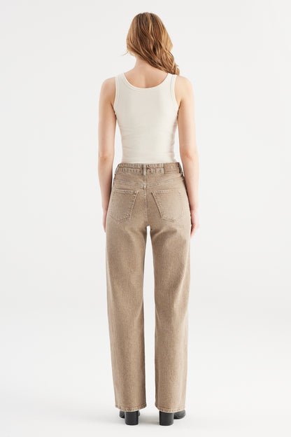 jeans in peanut denim kleur 