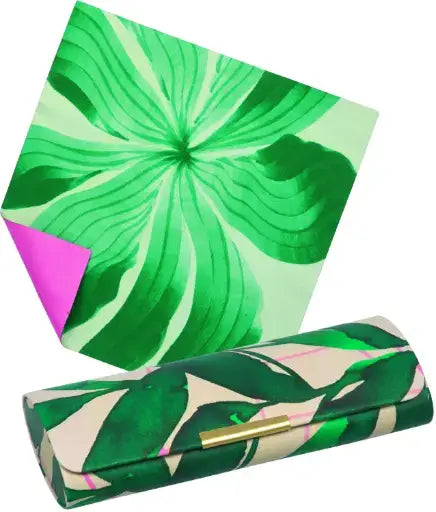 Brillen koker print groen - SoMuch Fashion