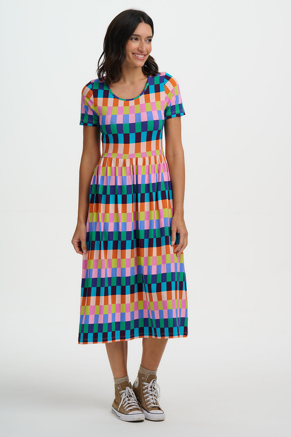 GINA JERSEY MIDI DRESS
