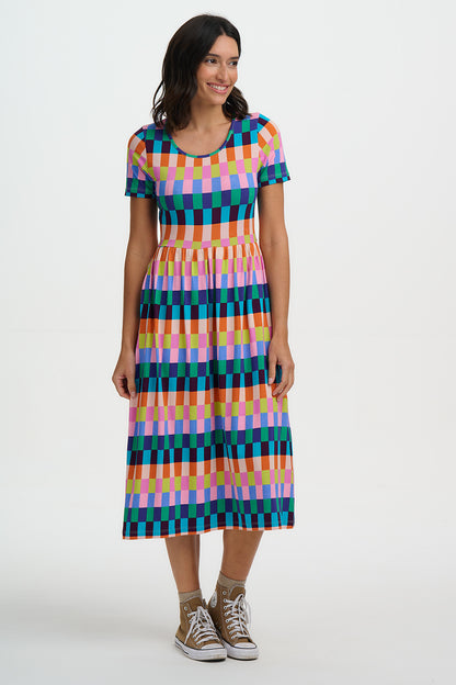 GINA JERSEY MIDI DRESS