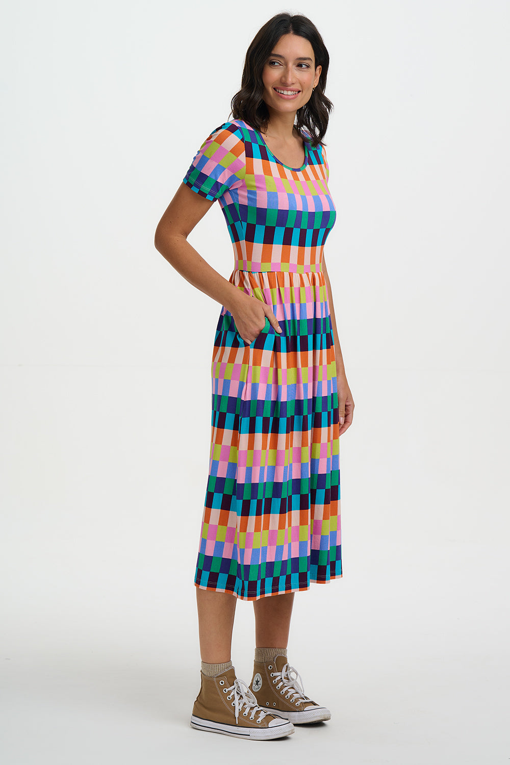 GINA JERSEY MIDI DRESS