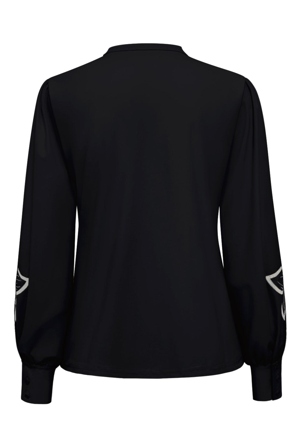 Blouse Flower Embroidery On Sleeves