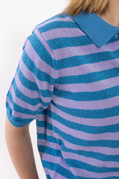 Danesandwich Glitter Sweater Polo Light