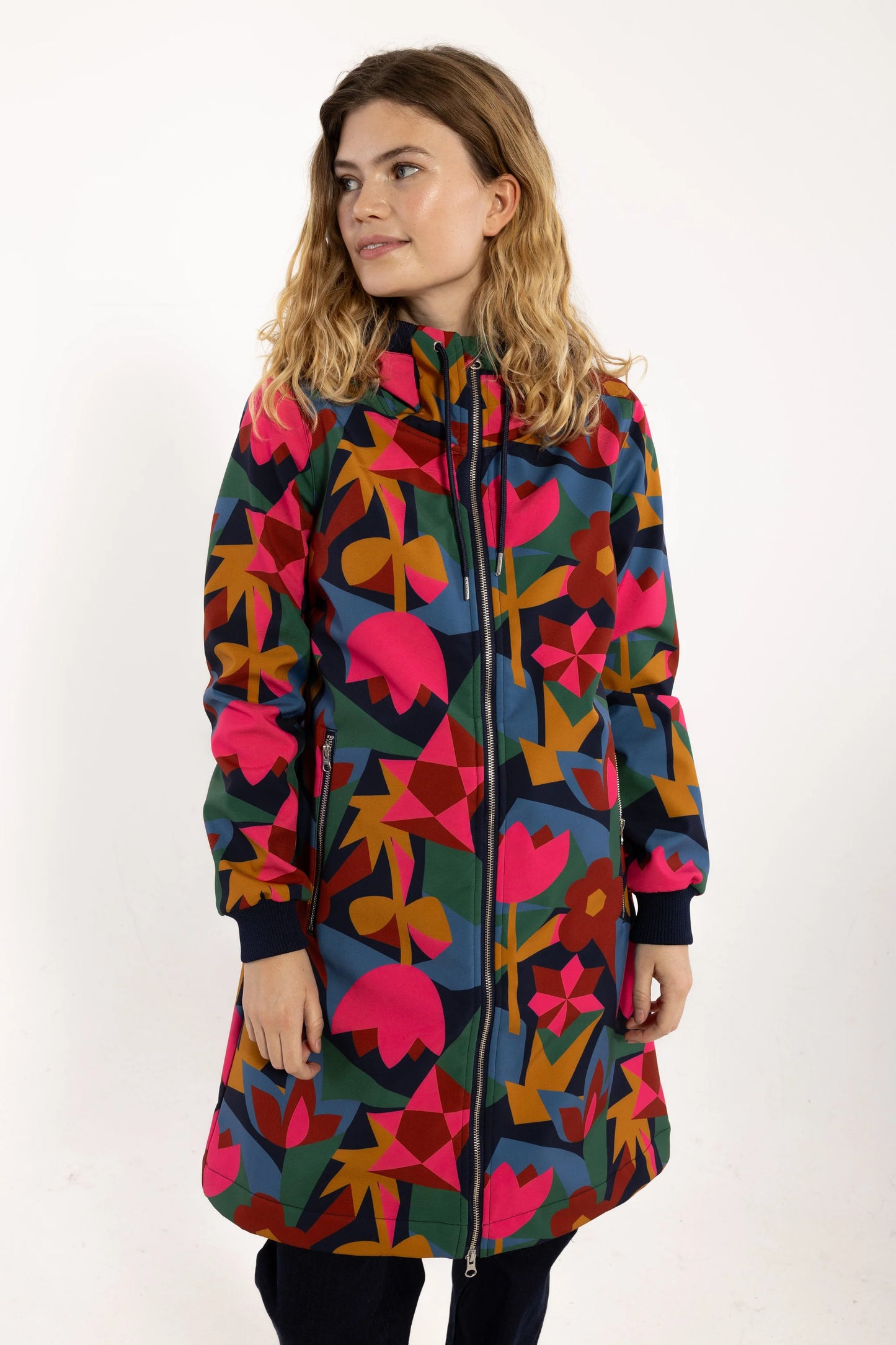 Danejane Softshell Dark Navy/Soft Cherry GEOFLEUR