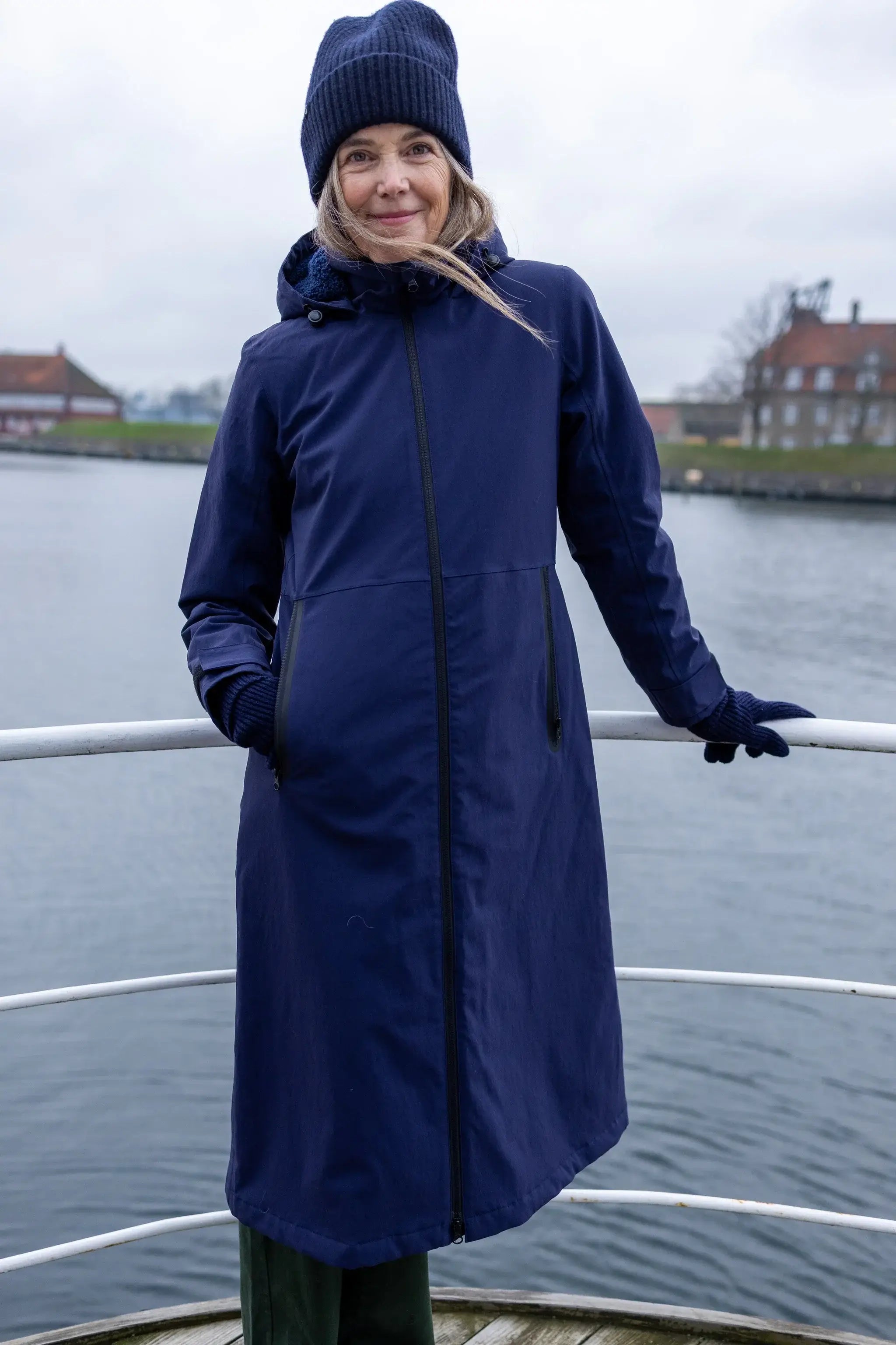 Danesandur Winter Coat Dark Navy