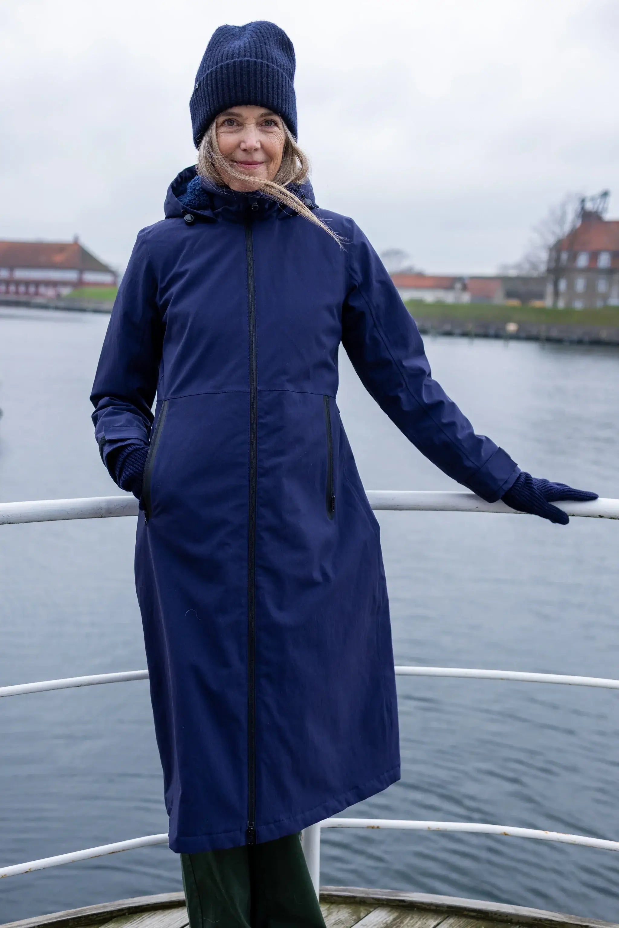 Danesandur Winter Coat Dark Navy