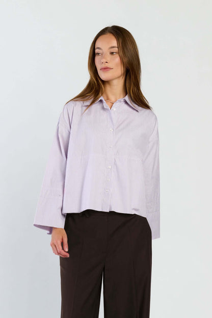 Dora Blouse Pink Stripe