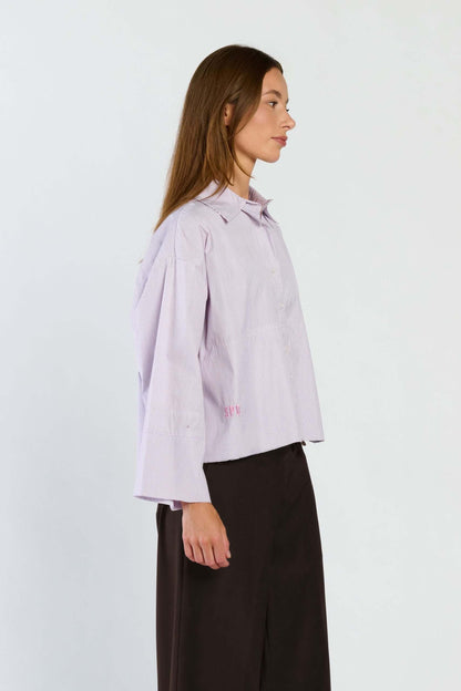 Dora Blouse Pink Stripe
