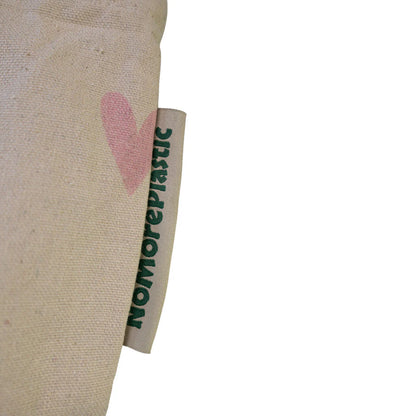 Duurzame shopper Pink Hearts Gemaakt van gerecycled bedlinnen