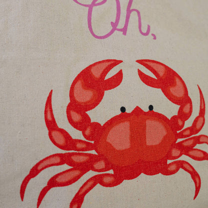 Duurzame tas Oh Crab Gemaakt van gerecycled bedlinnen