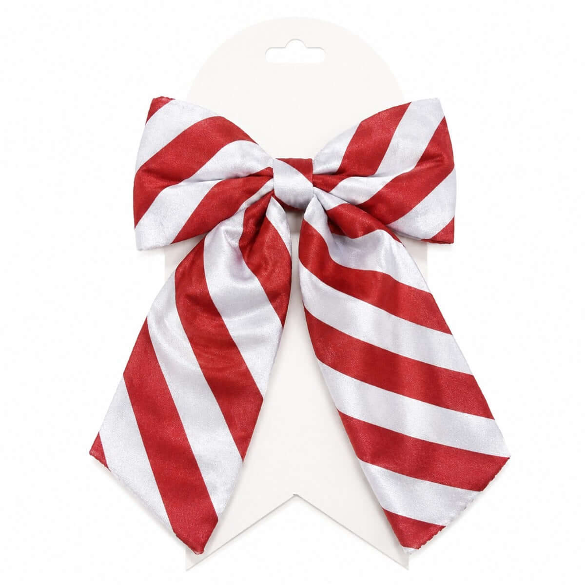 Stoffen strik Liva 24cm rood/wit