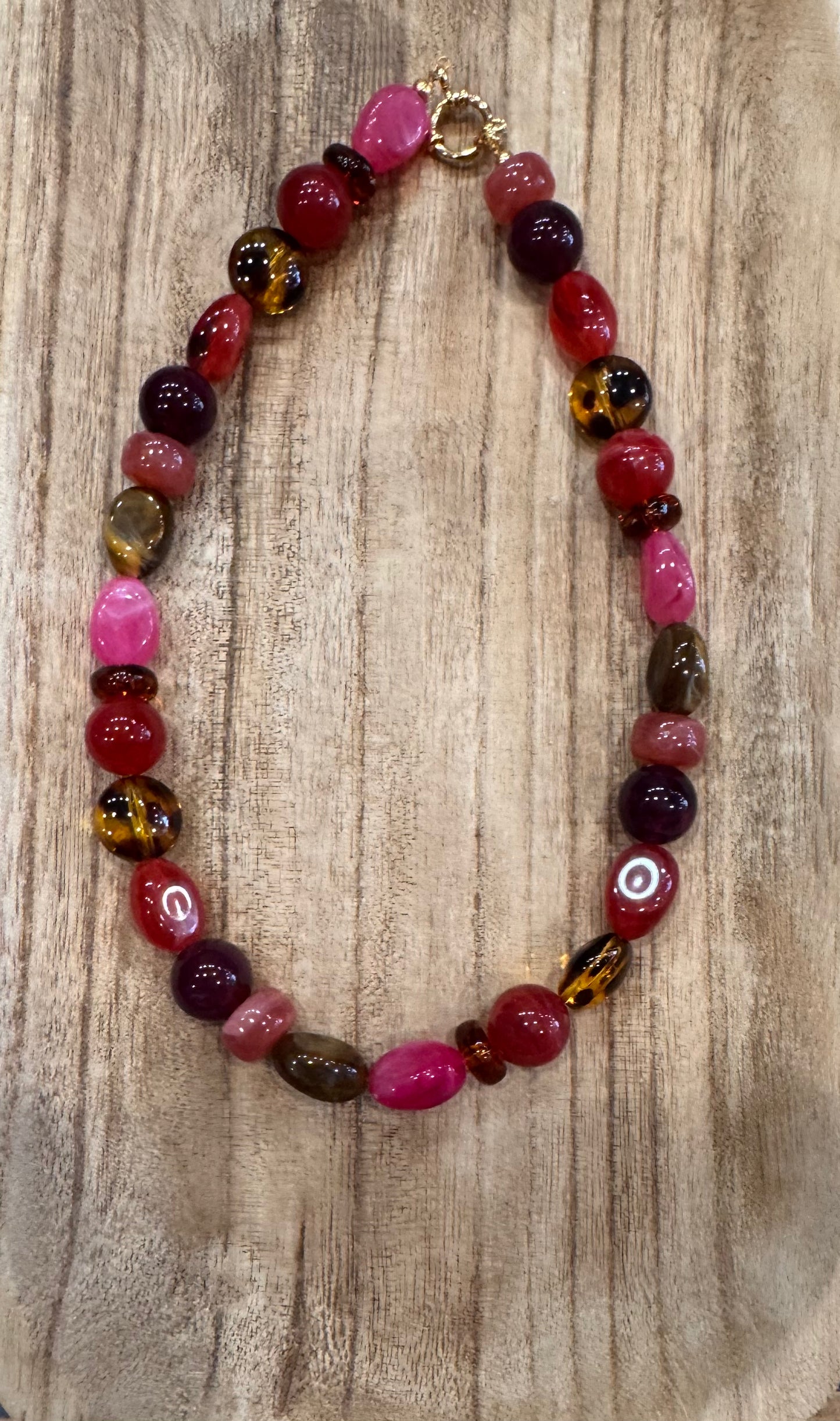 Ketting Fuchsia  mix