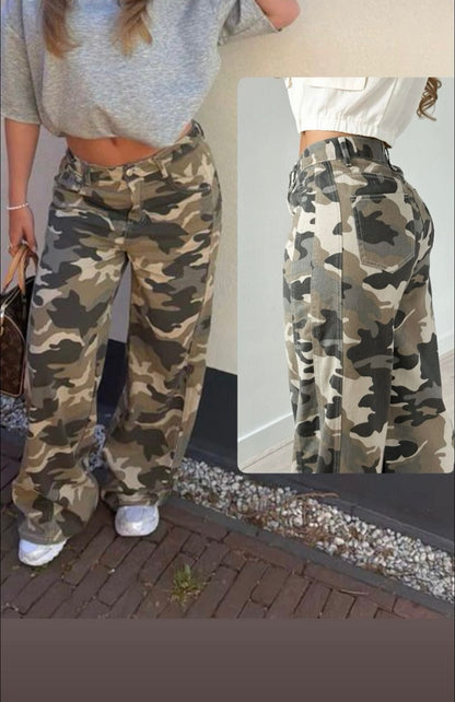 Camouflage broek