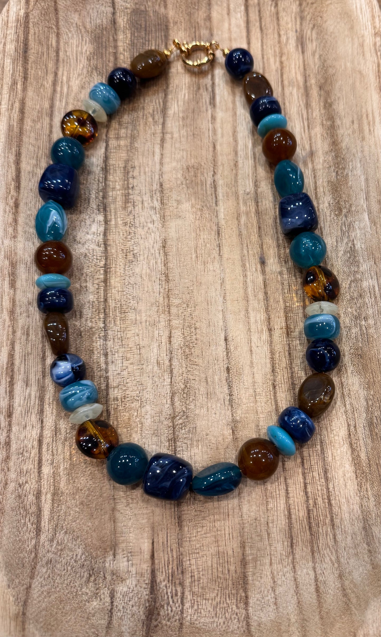 Ketting Blauw Mix