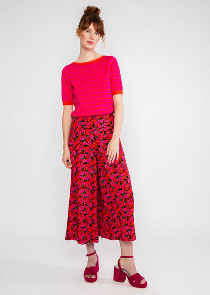 Culottes In Full Bloom bed of primroses