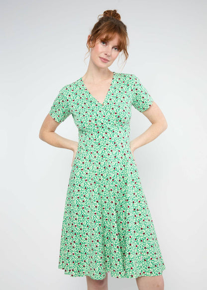 Shalala Tralala Spring Dress Leafy Ladybug