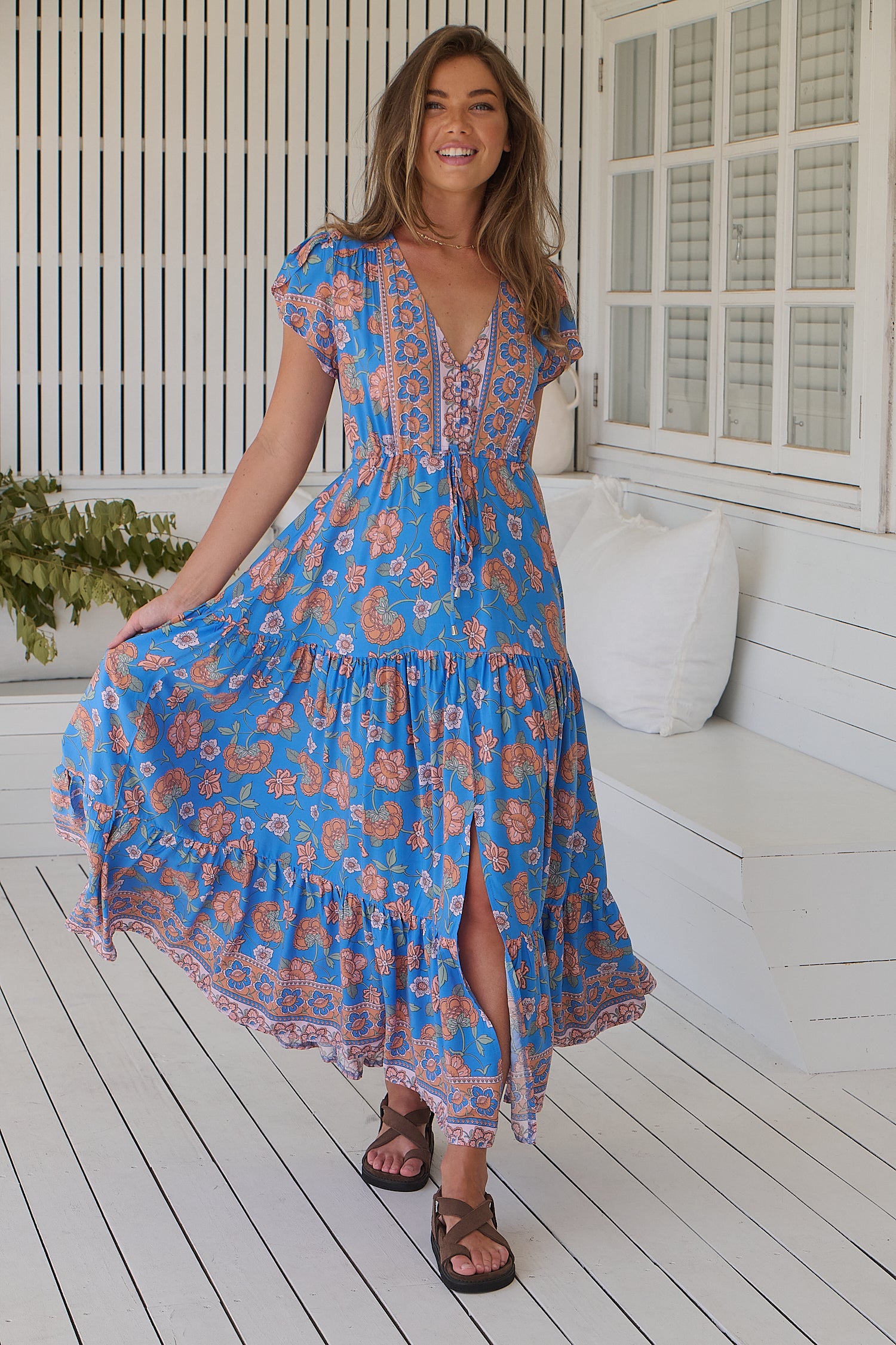 Sunseeker print Melissa Dress