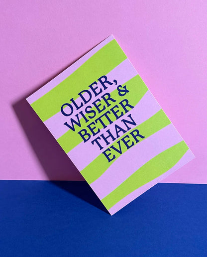 Wens kaart Older Wiser