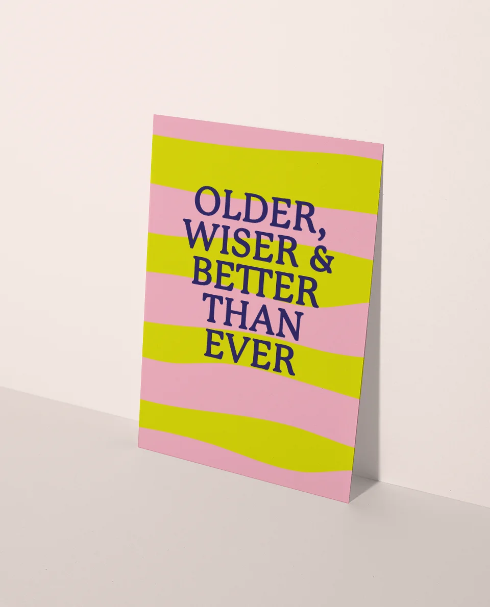Wens kaart Older Wiser