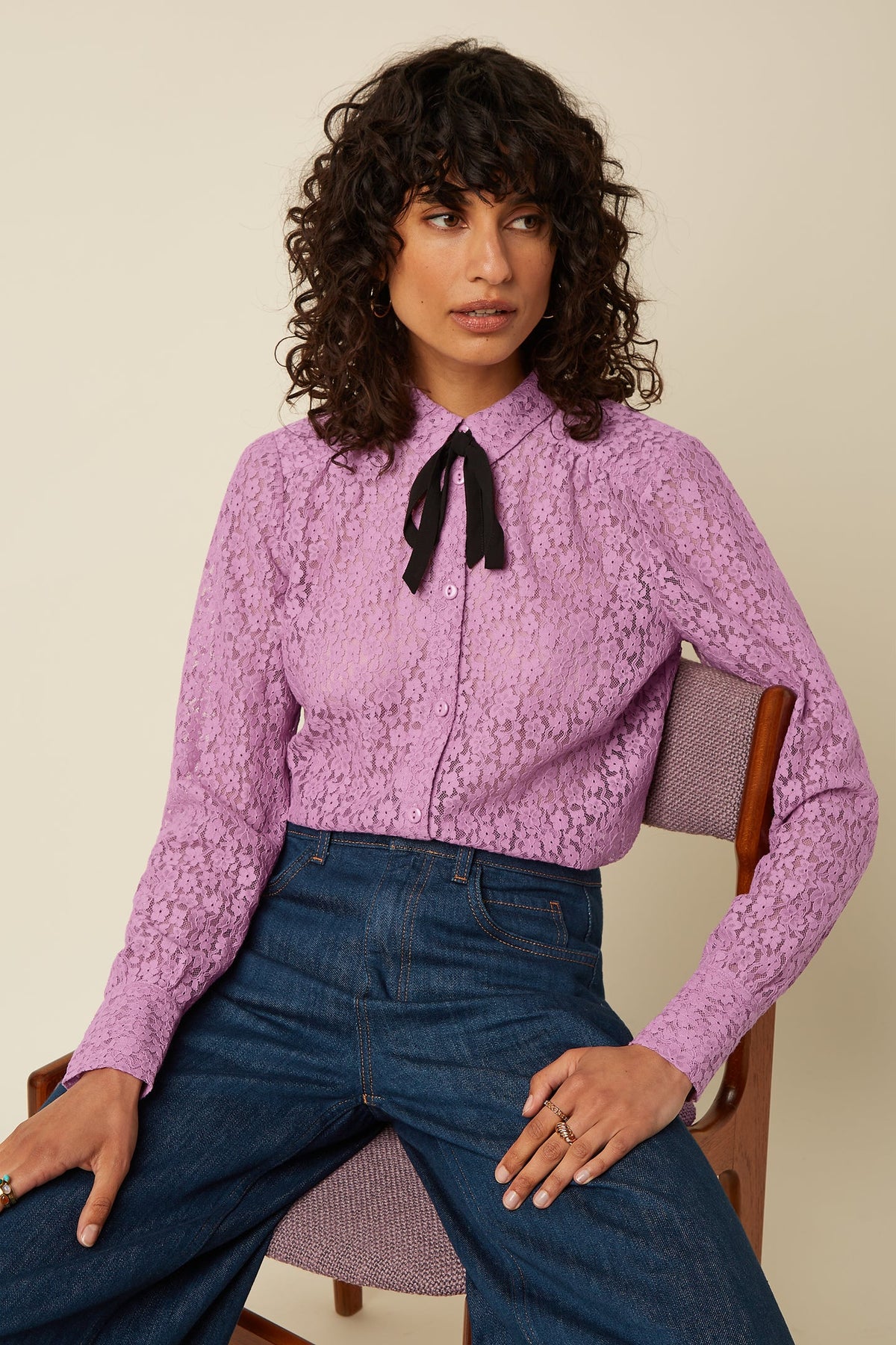 Elia blouse Liana  Crocus lilac