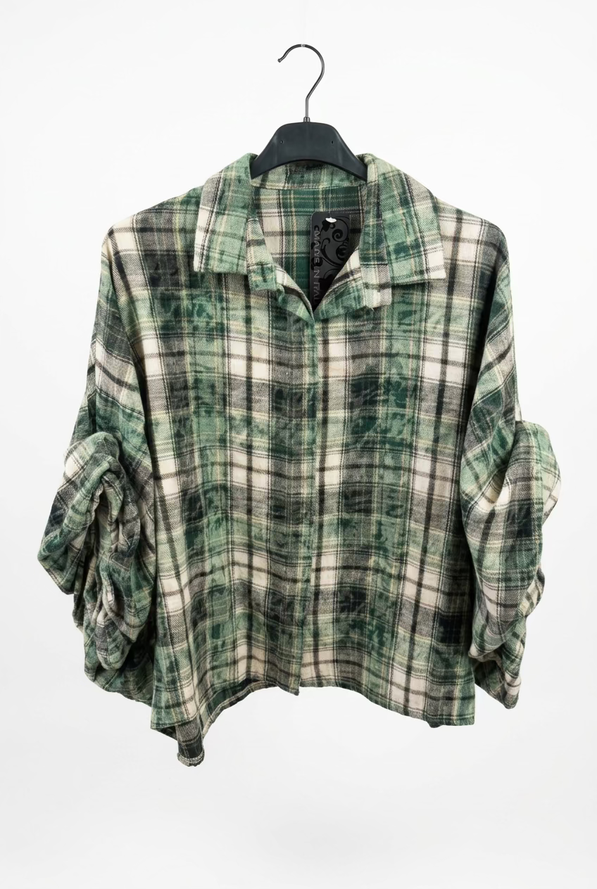 esmee blouse ruit groen 