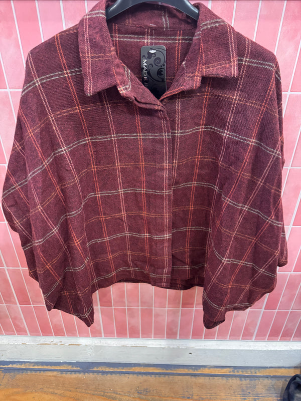 Blouse Ballon Bordeaux