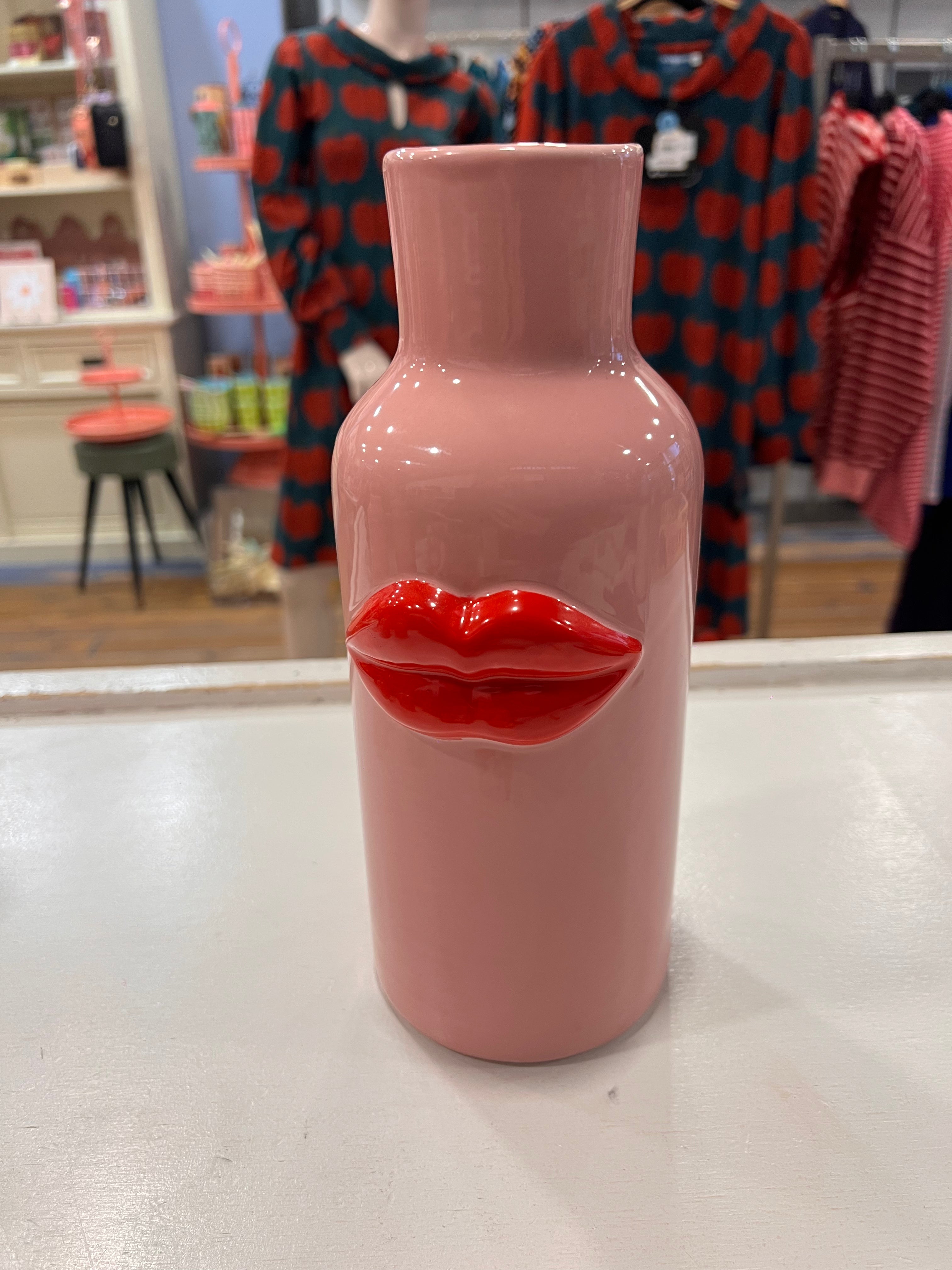 Vaas Lippen  Rood 25 cm