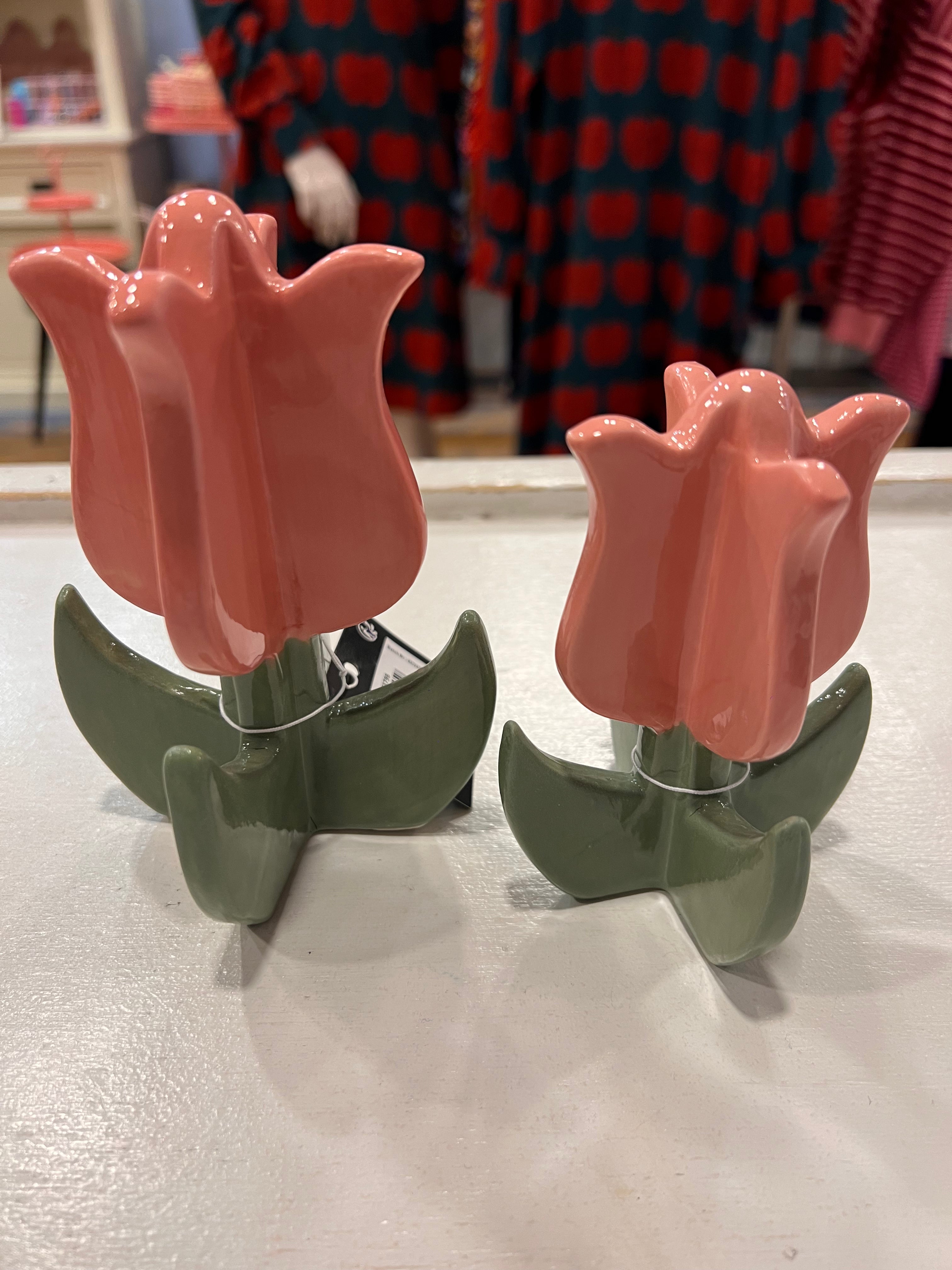 Tulp Decoratie roze & groen