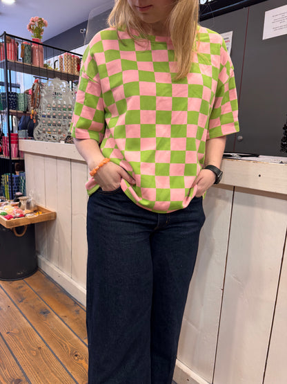 Sweatshirt Ruit korte mouw