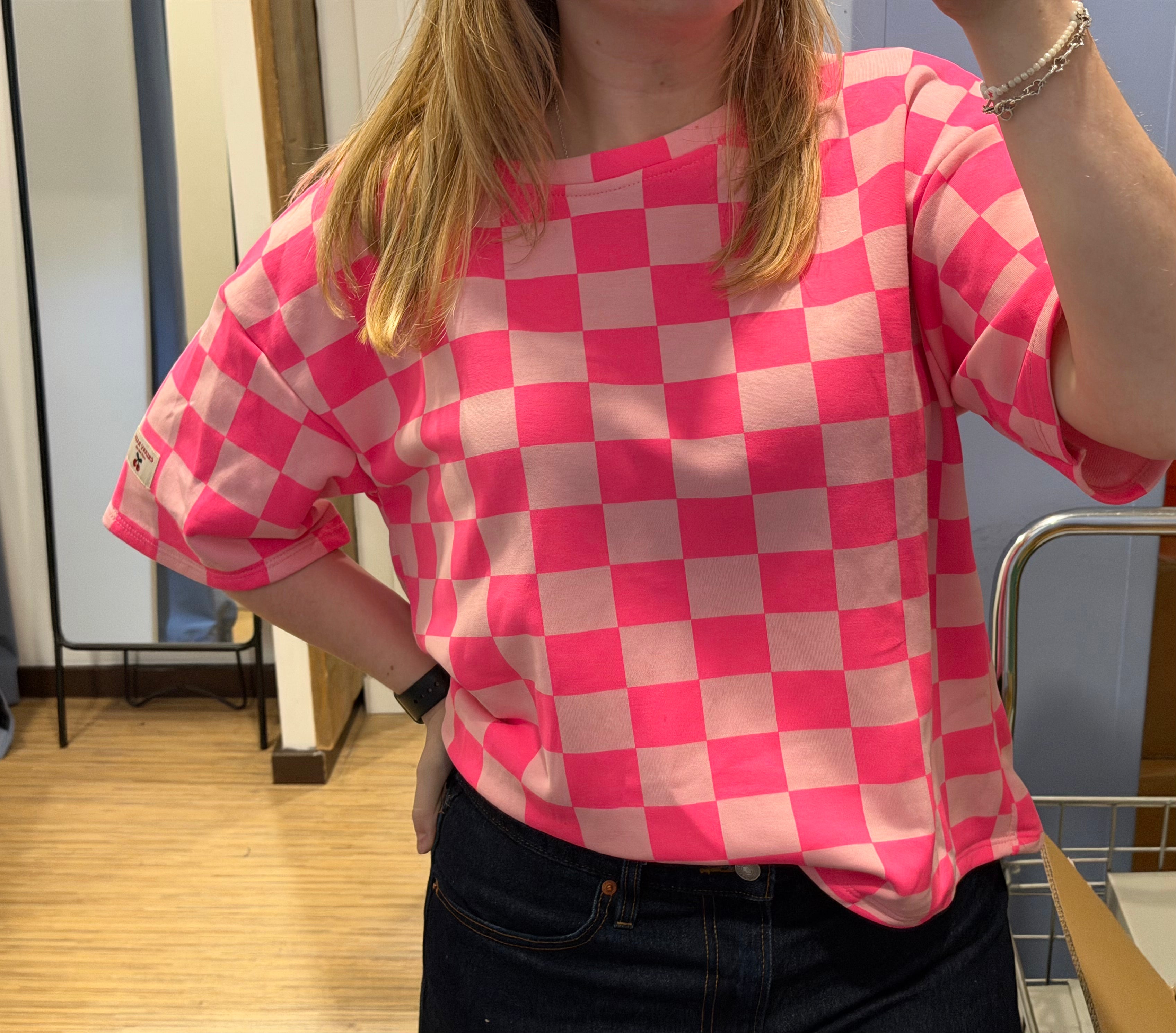 Sweatshirt Ruit korte mouw