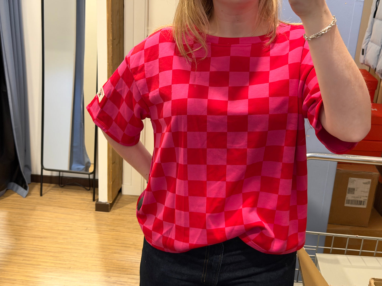 Sweatshirt Ruit korte mouw