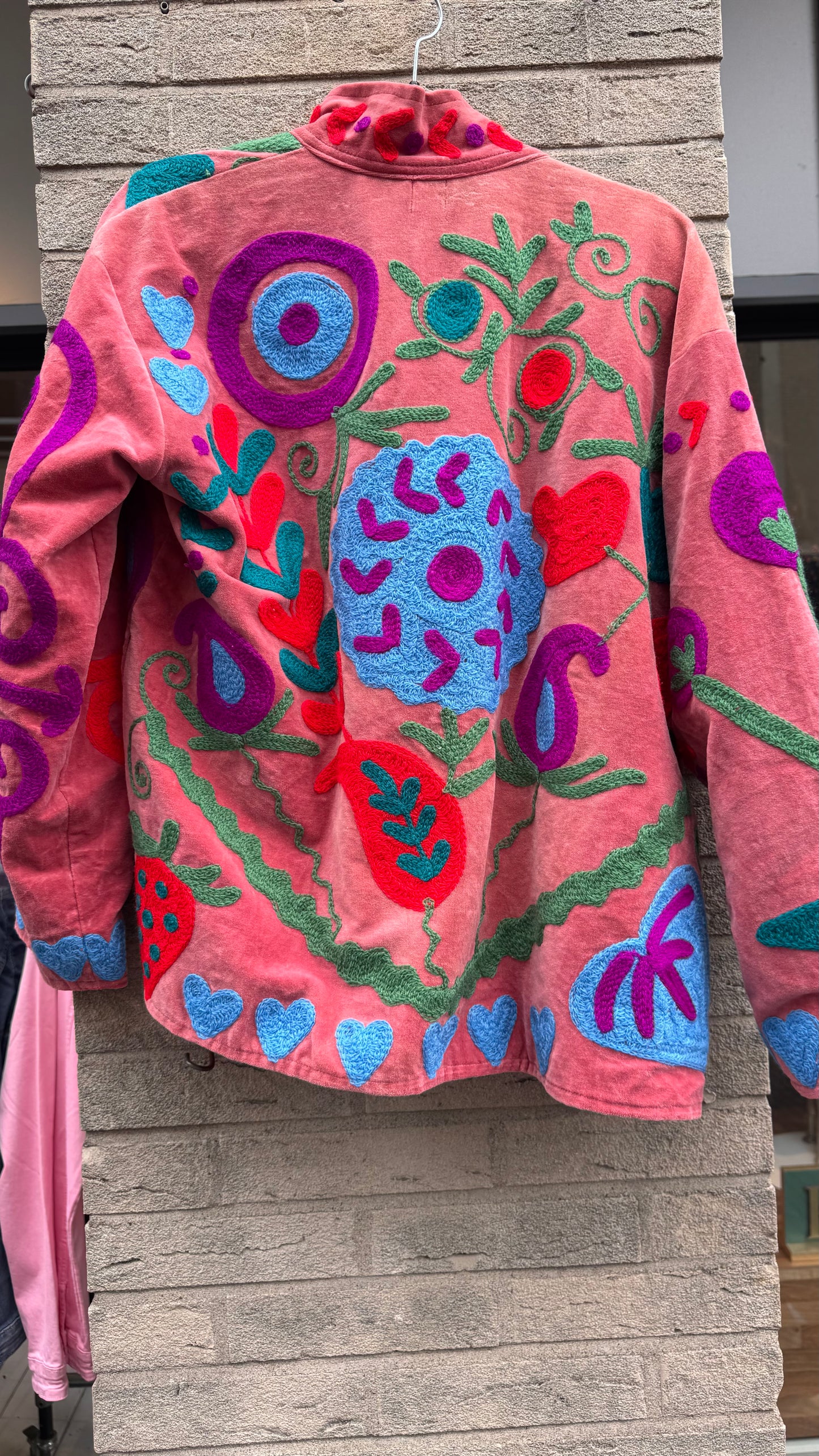 Velvet Suzani Jacket Roze