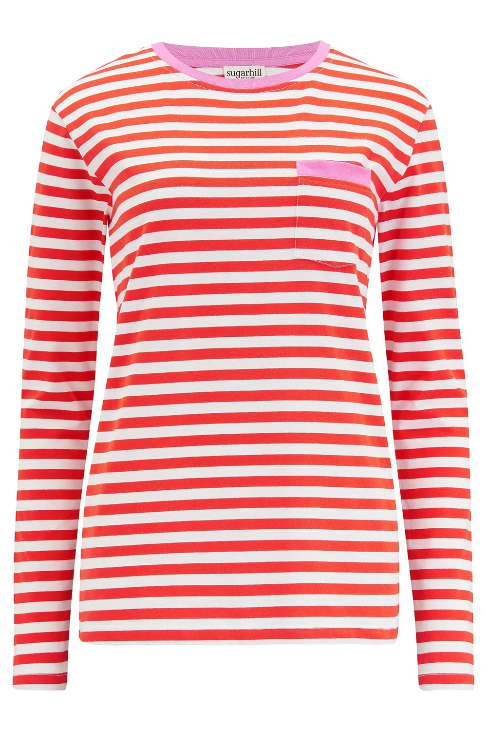 Jersey Top Red/Offwhite