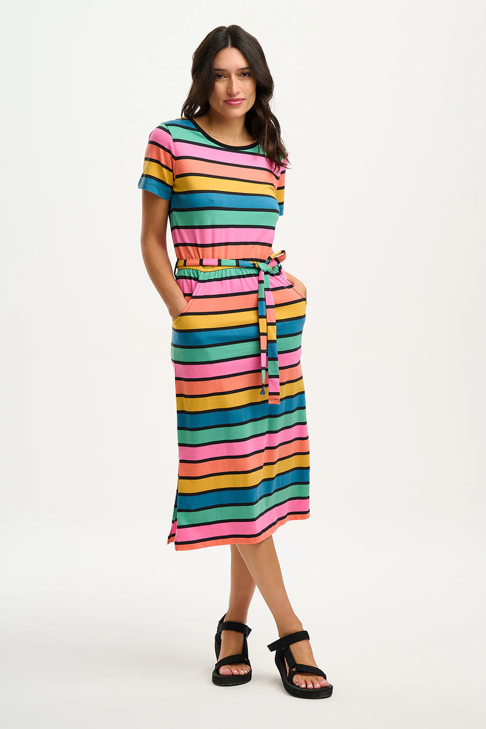 Flissy Jersey Midi Drees