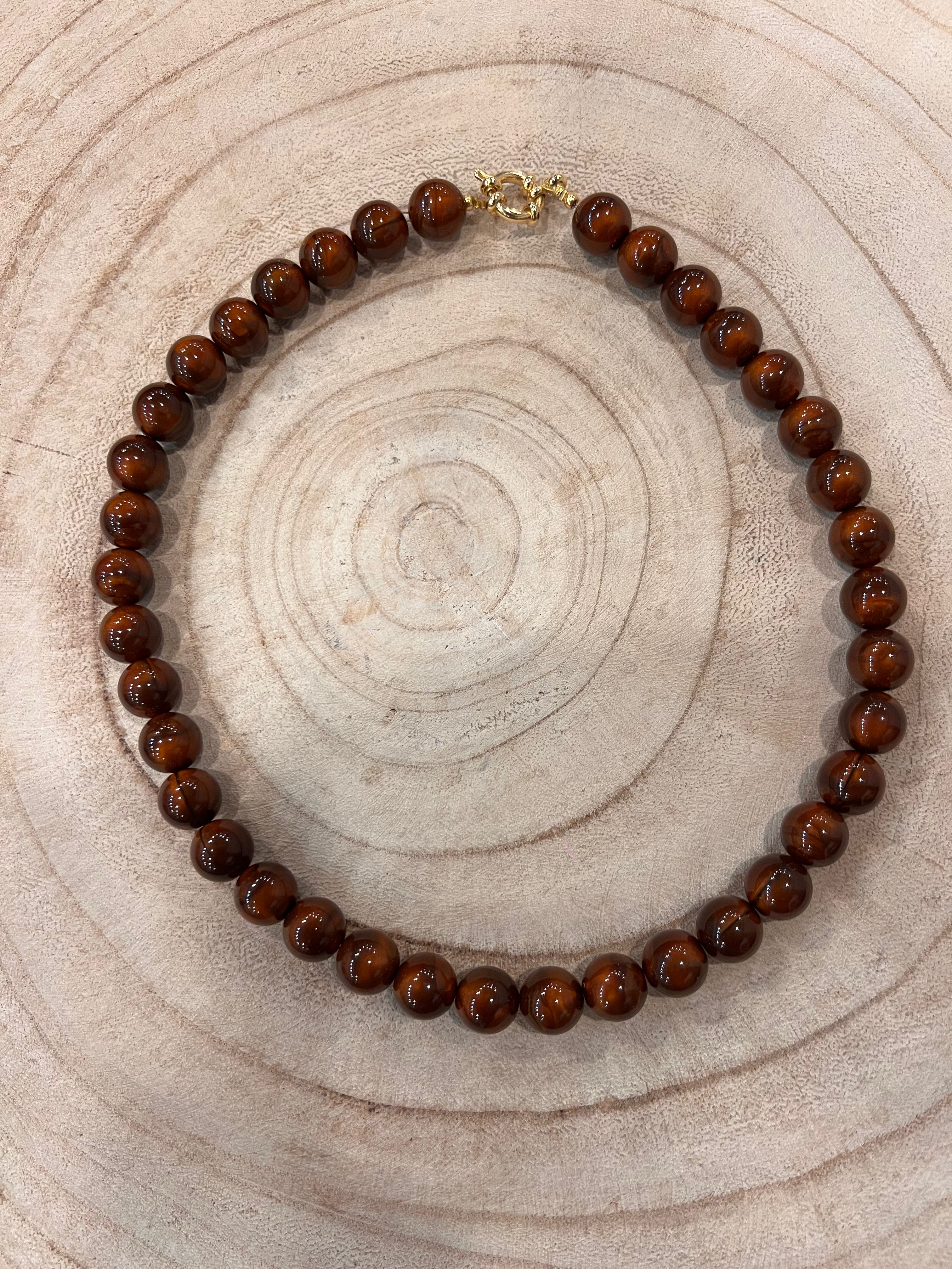 Kralen Ketting 12 mm met boeislot