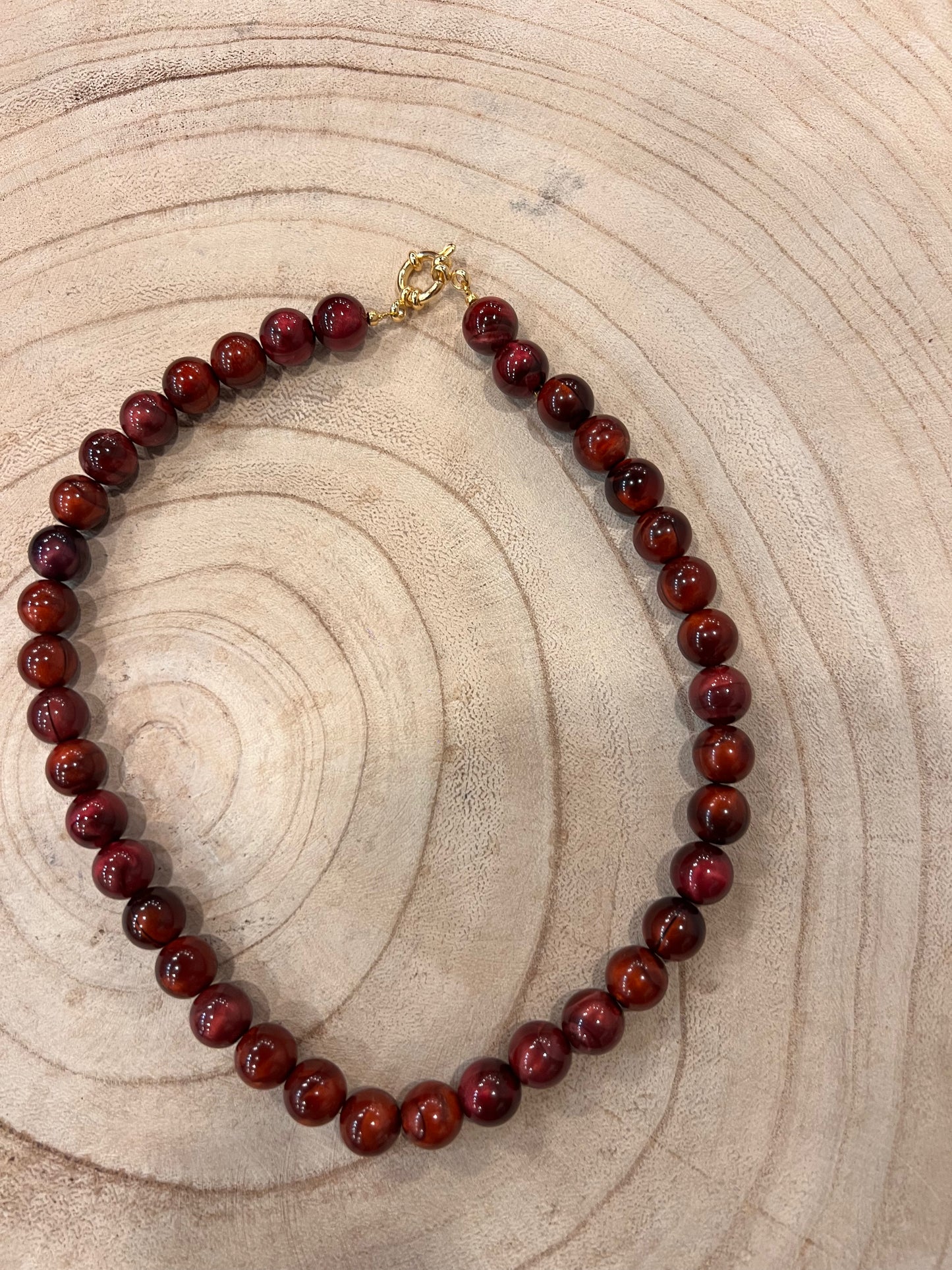 Kralen Ketting 12 mm met boeislot