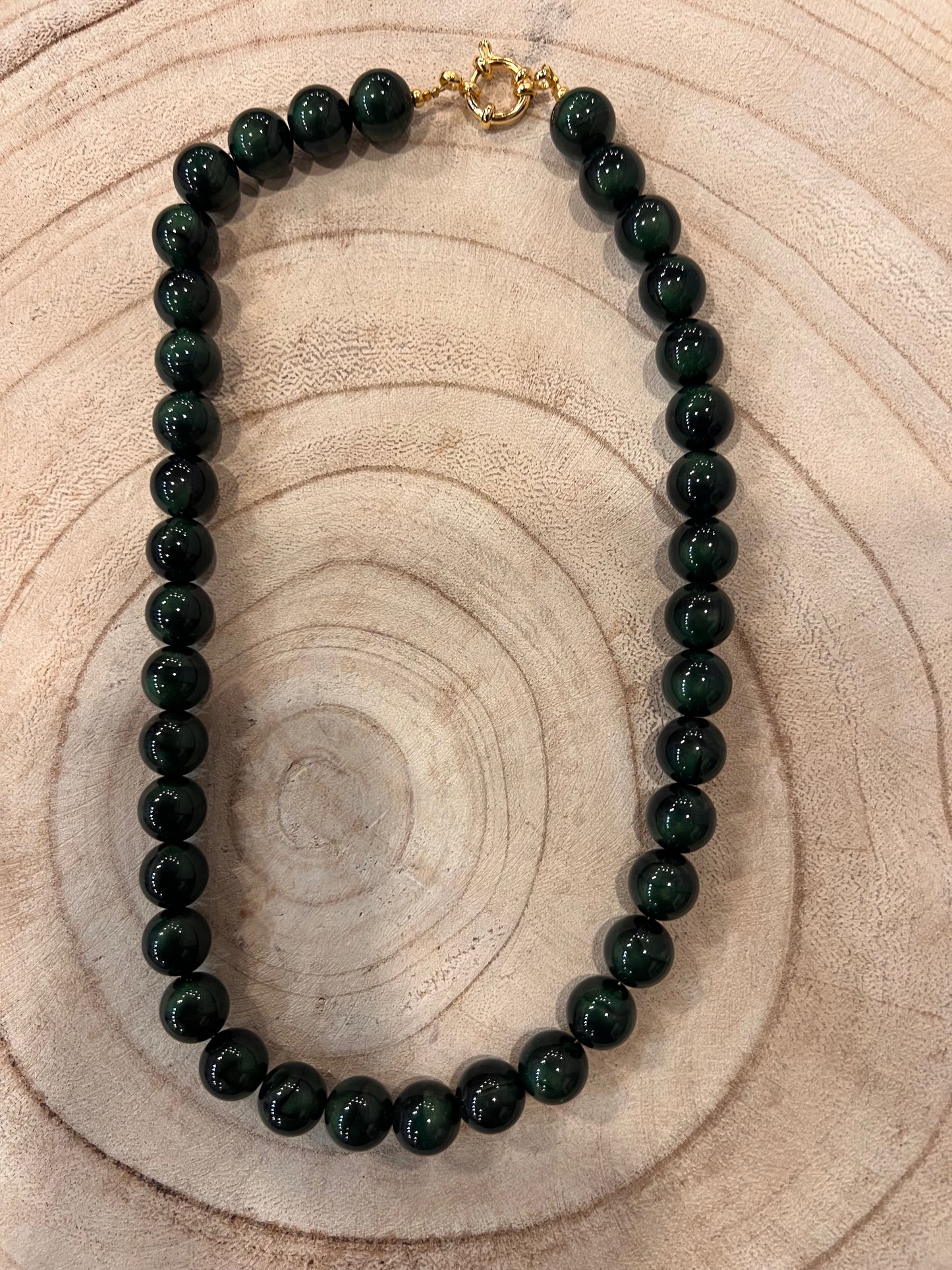 Kralen Ketting 12 mm met boeislot