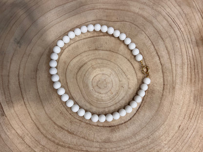 Kralen ketting 12mm  met boeislot